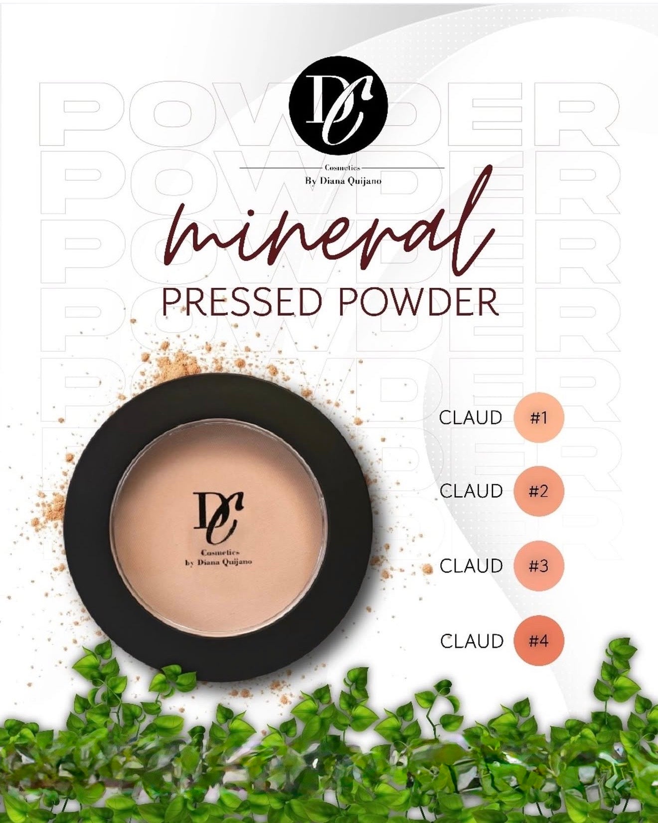 Mineral Pressed Powder | Long-Lasting Matte Finish with SPF