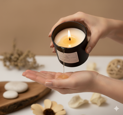 Luxury Soy Massage Candle | Hydrates Hands & Body
